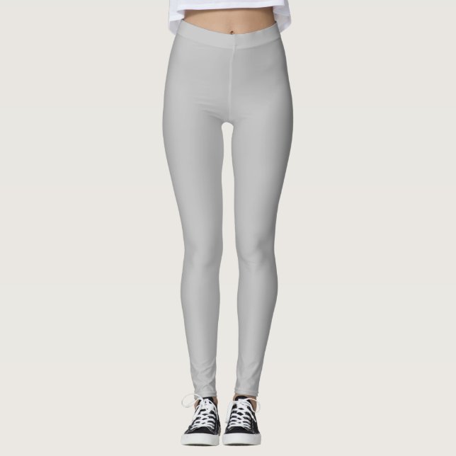 Leggings Gris Cendré, Nuage, Graine De Coton, (Devant)