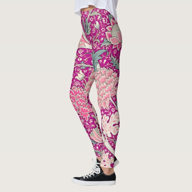 Leggings Gris en rose (Gauche)