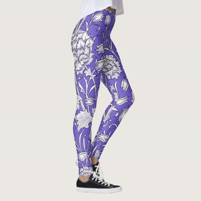Leggings Gris en violet (Droite)