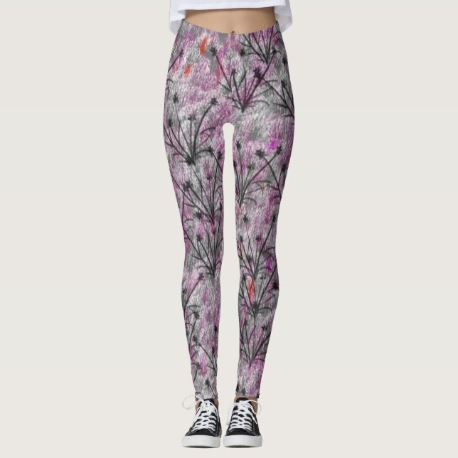 Leggings Gris gazon brillant (Devant)