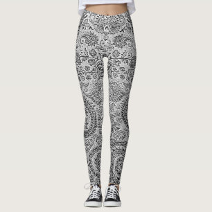 LEGGINGS GRIS PAISLEY LEGINGS