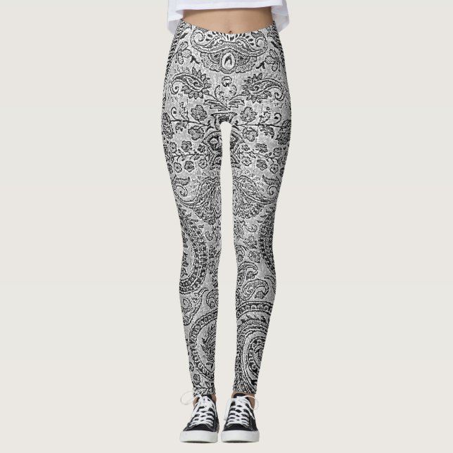 LEGGINGS GRIS PAISLEY LEGINGS (Devant)