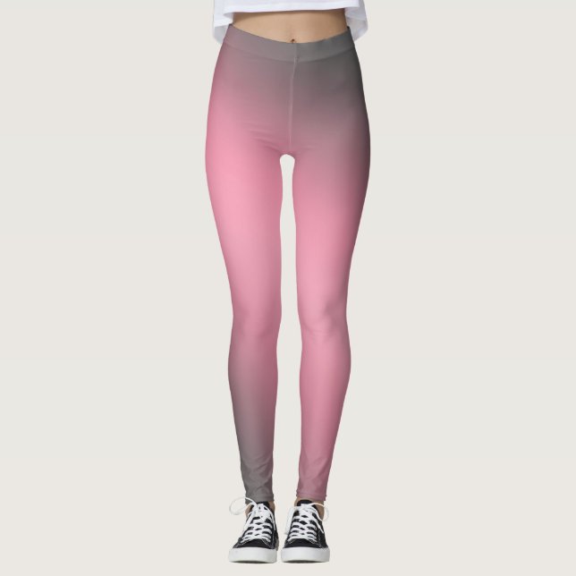 Leggings Gris rose clair de lune ombre (Devant)