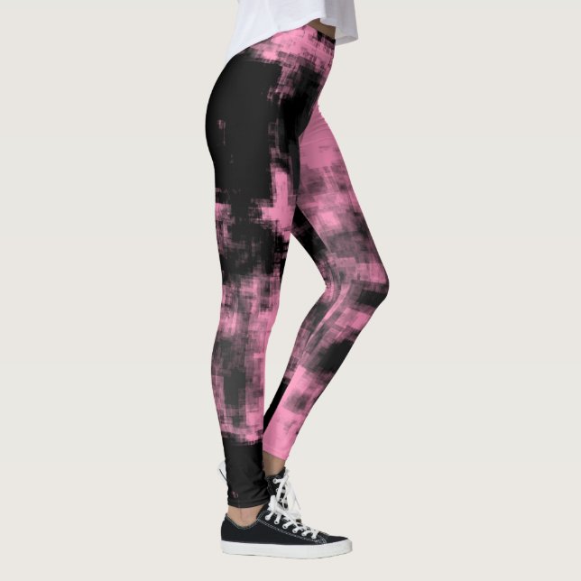 Leggings Gris rose et noir (Droite)