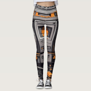 Leggings Groove en style : Boombox rétro