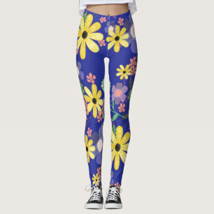 Leggings Gros Floral rétro des années 70