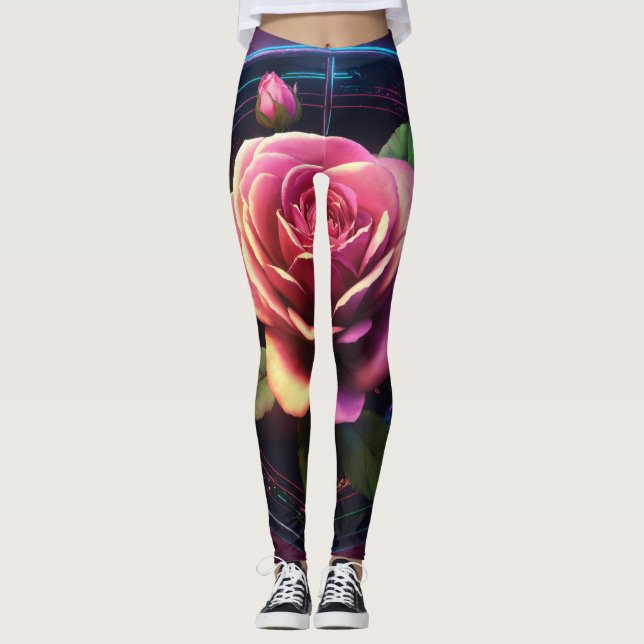 Leggings Gros hérissons Roses (Devant)