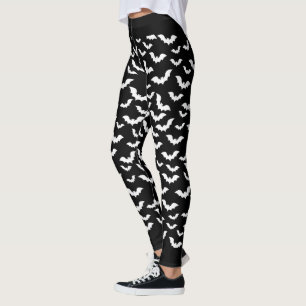 Leggings Gros Pantalons de chauves-souris blanches