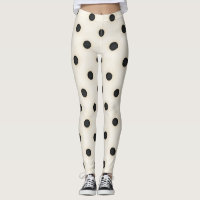 Gros Pois noirs sur blanc antique