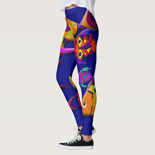 Leggings Grosses légendes de poisson (Gauche)