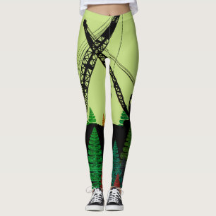 Leggings Grue de chenille d'art d'imaginaire de GRUTIER DU