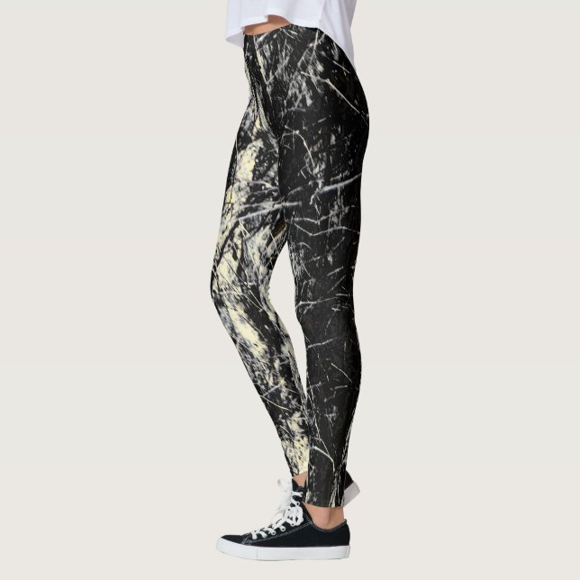 Leggings Grunge abstrait (Gauche)