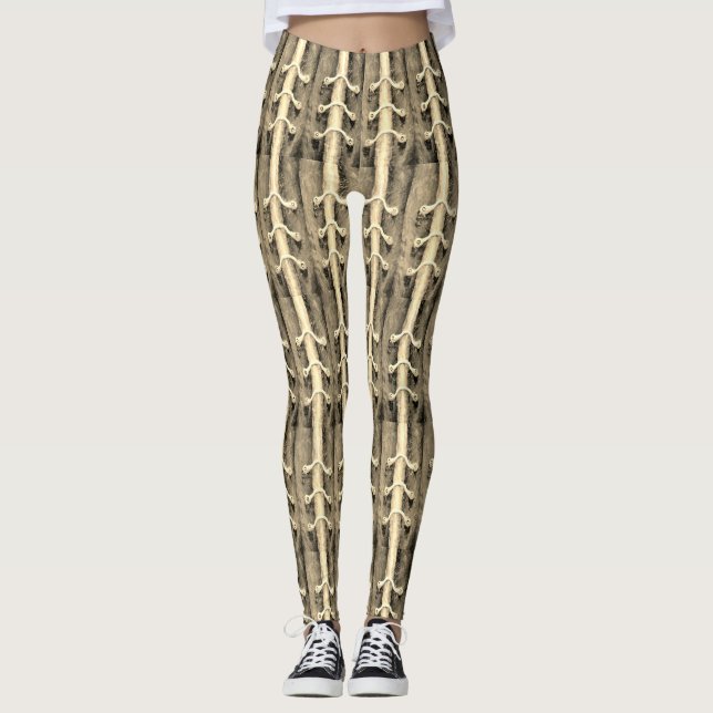 Leggings Grunge inhabituel foncé (Devant)