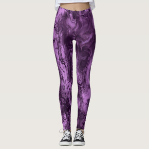 Leggings Grungy énergie nerveuse Orchidée d'art Abstrait Am