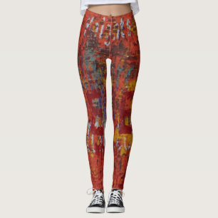 Leggings Grungy Urbex Mur de graffiti Yoga Abstrait en cour