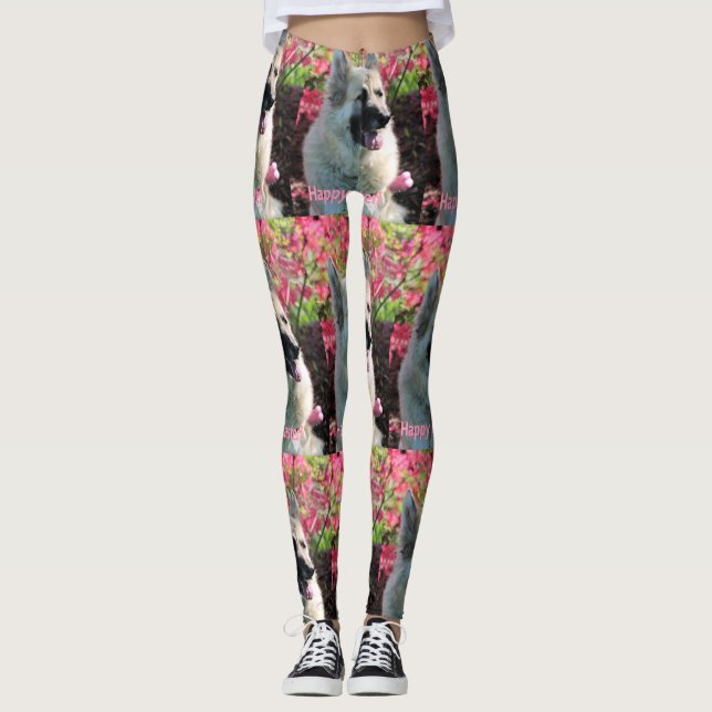 Leggings GSD de Pâques (Devant)