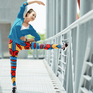 Leggings guerrier tribal africain