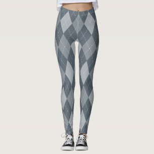 Leggings Guêtres à motifs de losanges d'impression de mot