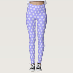 Leggings Guêtres à pois pourpres