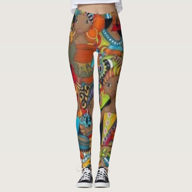 Leggings Guêtres africaines de la Reine (Devant)