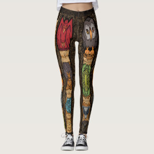 Leggings Guêtres animales de Polonais de totem
