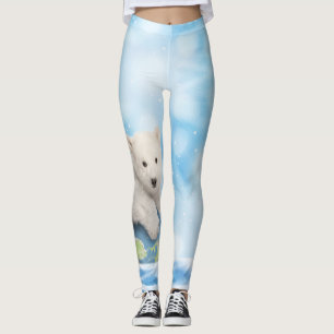 Leggings Guêtres arctiques du monde d'ours blanc