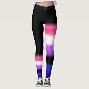 Leggings Guêtres asymétriques de drapeau de fierté de