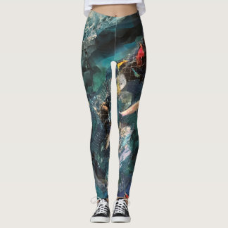 Leggings Guêtres avec le filet de pêche