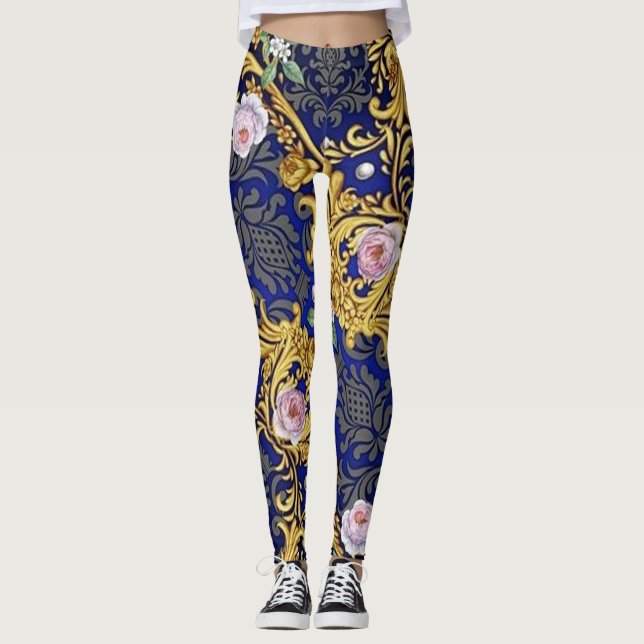 Leggings Guêtres baroques de la conception des femmes (Devant)