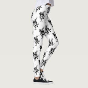Leggings Guêtres blanches de lapin
