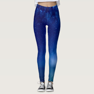 Leggings Guêtres bleues de coutume de ciel