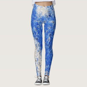 Leggings Guêtres bleues d'éloge de glace