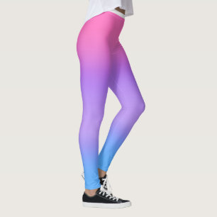 Leggings Guêtres bleues pourpres roses d'Ombre