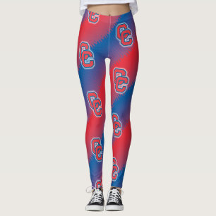 Leggings Guêtres (CC) rouges et bleues de Cherry Creek