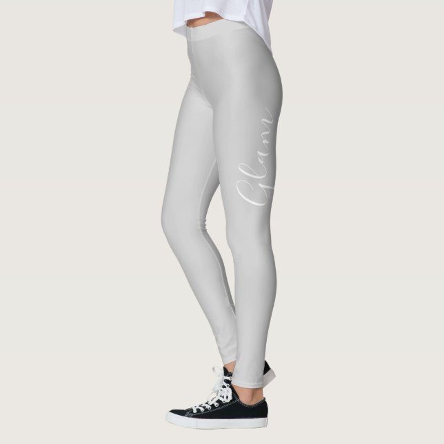 Leggings Guêtres - charme argenté (Gauche)