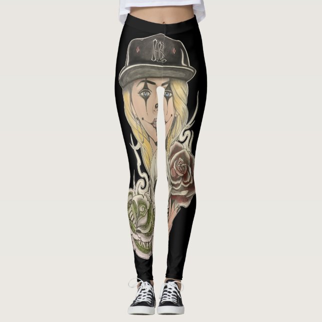 Leggings Guêtres chicano d'art (Devant)