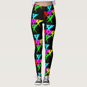 Leggings guêtres colorées de la forme 90s