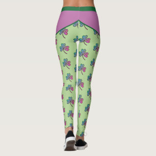 Leggings Guêtres colorées de shamrock