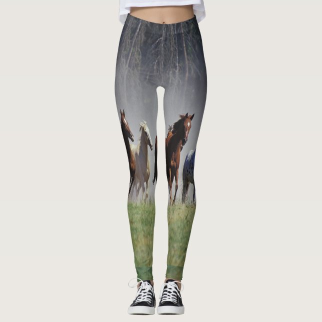 Leggings Guêtres courantes de chevaux (Devant)