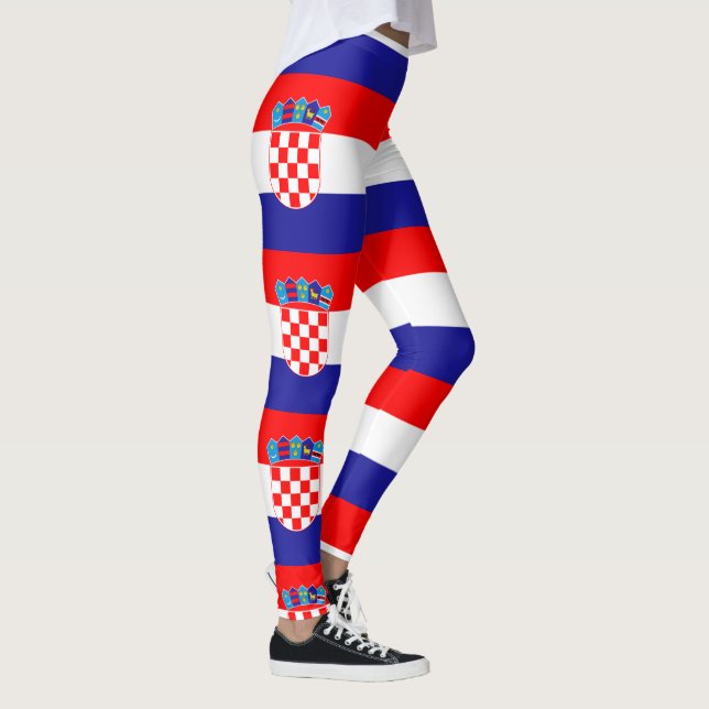 Leggings Guêtres croates de motif de conception de drapeau (Droite)