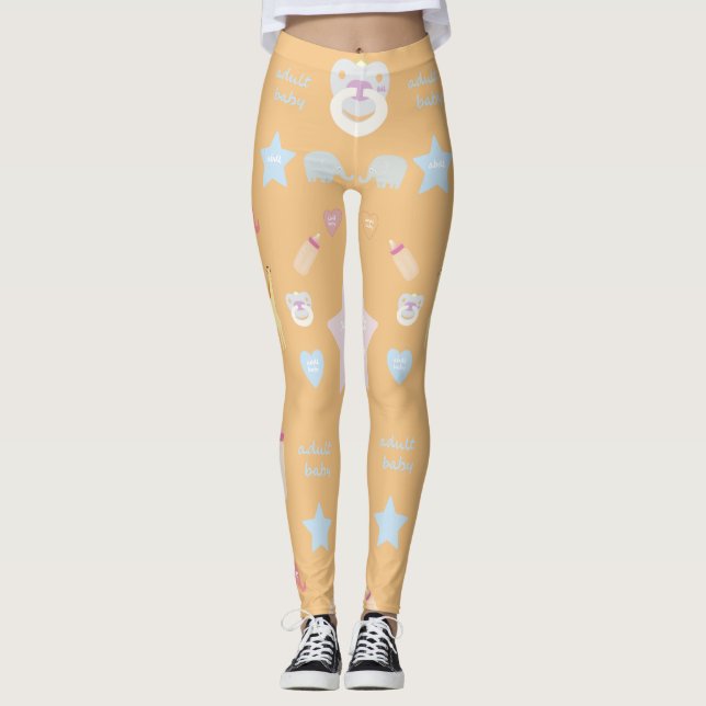 Leggings Guêtres d'ABDL | Baby4Life | Supercute ! (Devant)