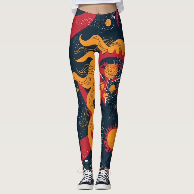 Leggings Guêtres d'AF/pantalon esthétiques radicaux de yoga (Devant)