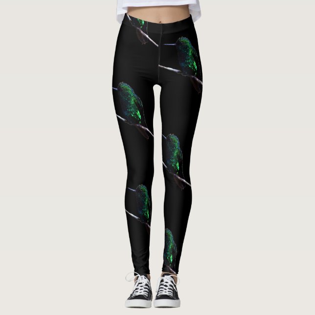 Leggings Guêtres d'amant de colibri (Devant)