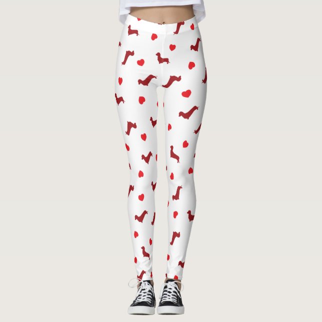 Leggings Guêtres d'amour de Doxie (Devant)