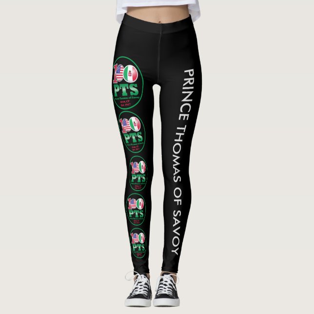 Leggings Guêtres d'anniversaire de spécialiste 100th (Devant)