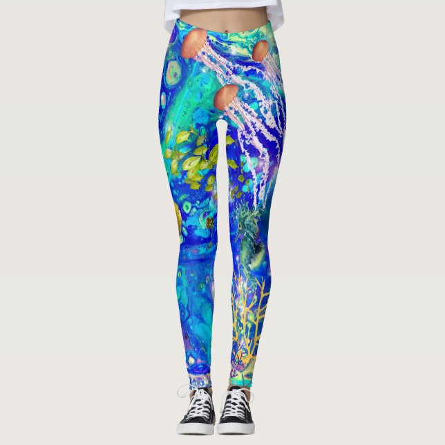 Leggings Guêtres d'Aquatica, guêtres d'océan, guêtres de (Devant)