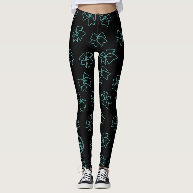 Leggings Guêtres d'arc d'acclamation par la boutique (Devant)