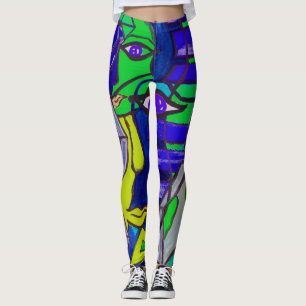 Leggings Guêtres d'art abstrait