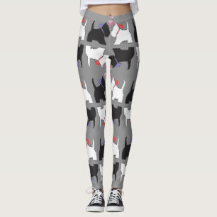 Leggings Guêtres d'art de chien de Westie