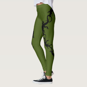 Leggings Guêtres d'art de faune de reptile de guêtres de